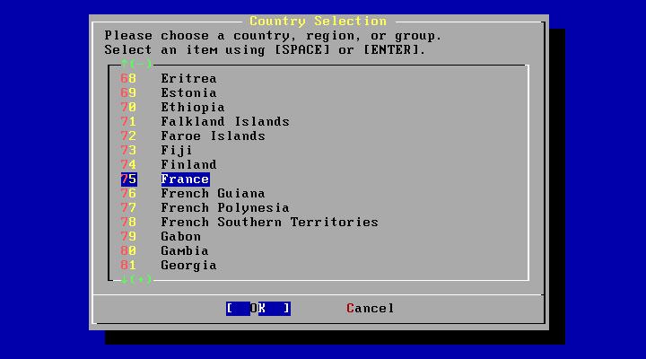 Choix de la langue Choix de la langue